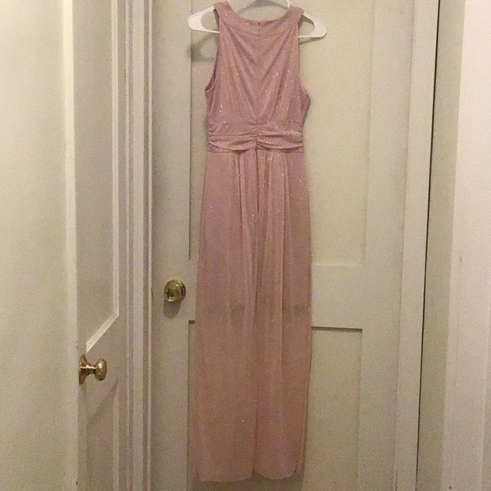 Elegant Glittery Light Pink Dress - Picture 6 of 9